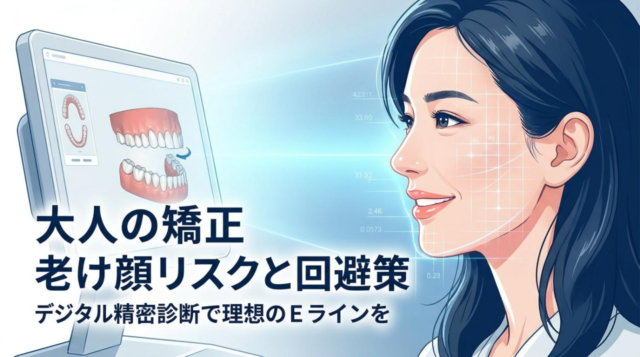 大人の矯正で口元が引っ込む原因とは？老け顔を防ぐ対策を解説